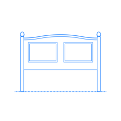 Furniture Headboards Simple Line Art Svg, Free Vectors File